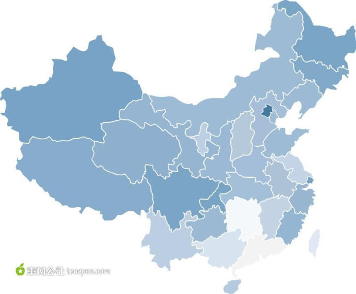 中国地图矢量素材