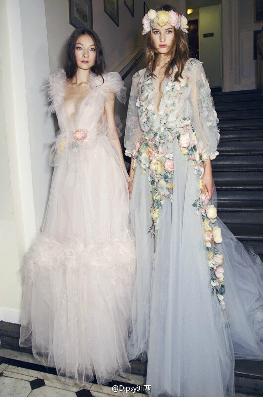 marchesa spring 2015,花仙子