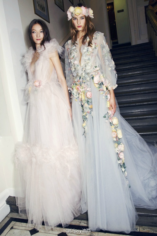 marchesa spring 2015,花仙子