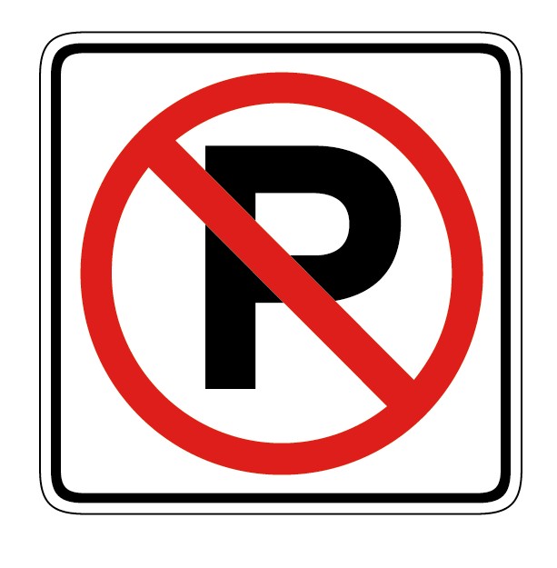 禁止停车 道路 交通标志汽车标志