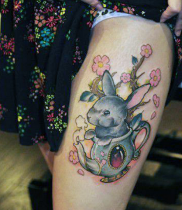 兔子纹身图案——最有名的北京纹身店东方印记收集整理.