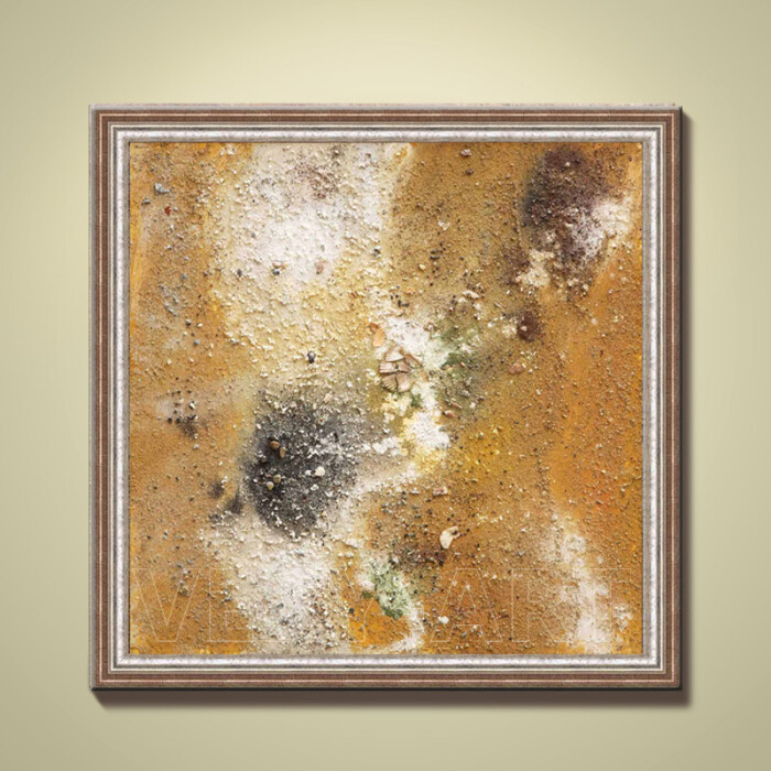 very-art手绘厚重抽象机理图案装饰画 简约现代抽象油画