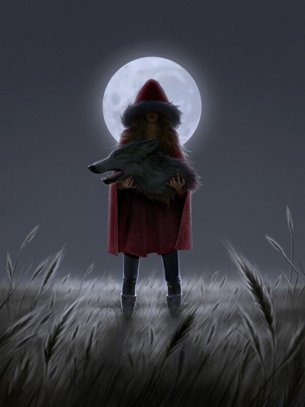 关于小红帽和小灰狼的黑色童话