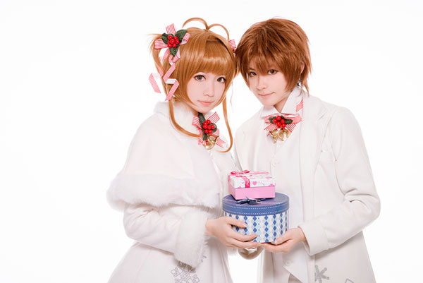 《魔卡少女樱》木之本樱&amp;李小狼圣诞cos(4)