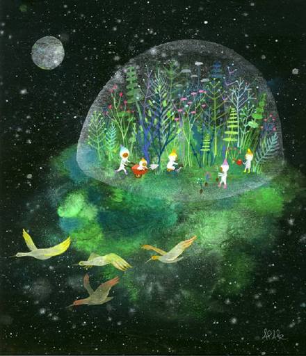 梦境花园. 插画:aaron piland和ayumi kajikawa