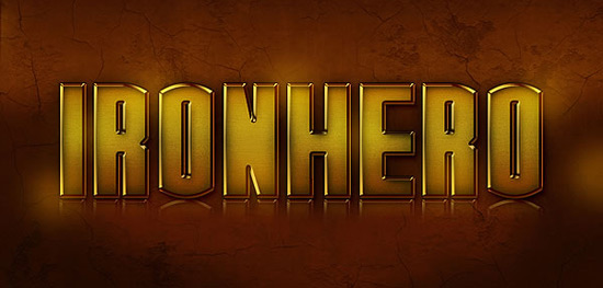 quick tip: create an "ironhero" text effect in photoshop字体设计