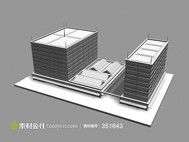 现代建筑3d模型设计