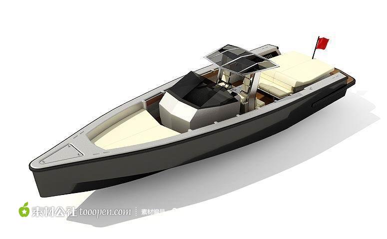 3d模型水上交通工具快艇模型船模型精美模型