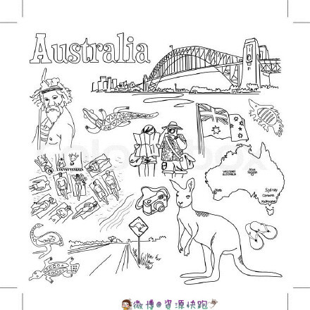 【手绘手帐插画素材】#资源分享# #手帐# #简笔画# 世界旅行篇