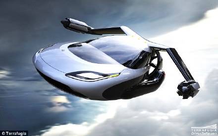 terrafugia设计的未来交通工具: tf-x概念车,能跑能飞,时速可达322