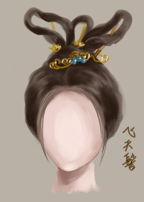 古风# #发型