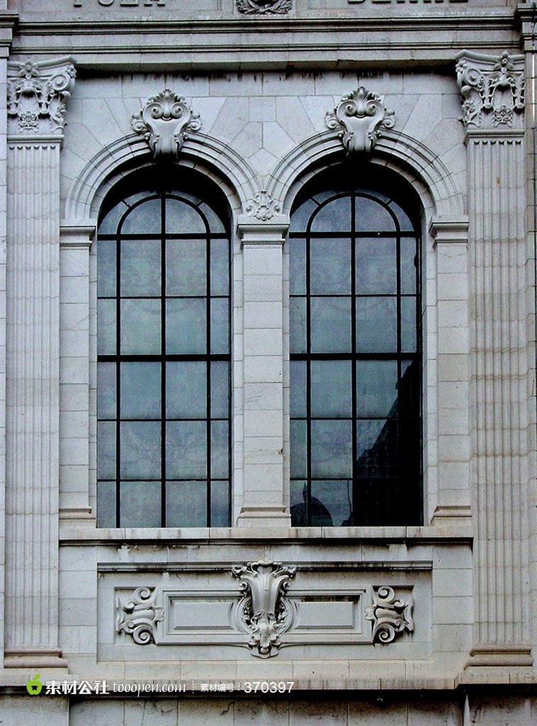建筑构件模型意大利建筑石窗模型