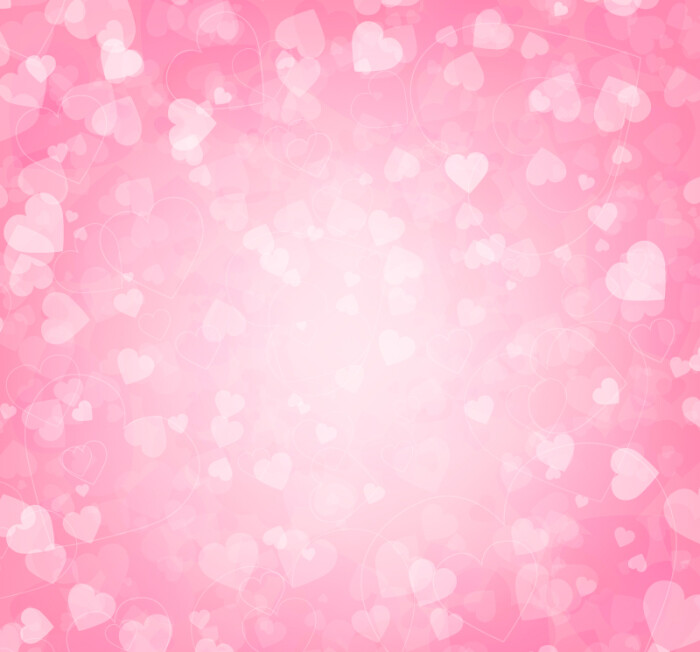 粉色缤纷爱心背景矢量图,素材格式:ai,素材关键词:背景,爱心,粉色