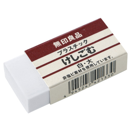 无印良品muji 日常学习用品 塑料橡皮