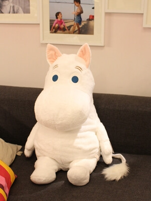 日本正品moomin姆明2l小肥肥彭彭83cm朴春romate公仔男女生日礼物