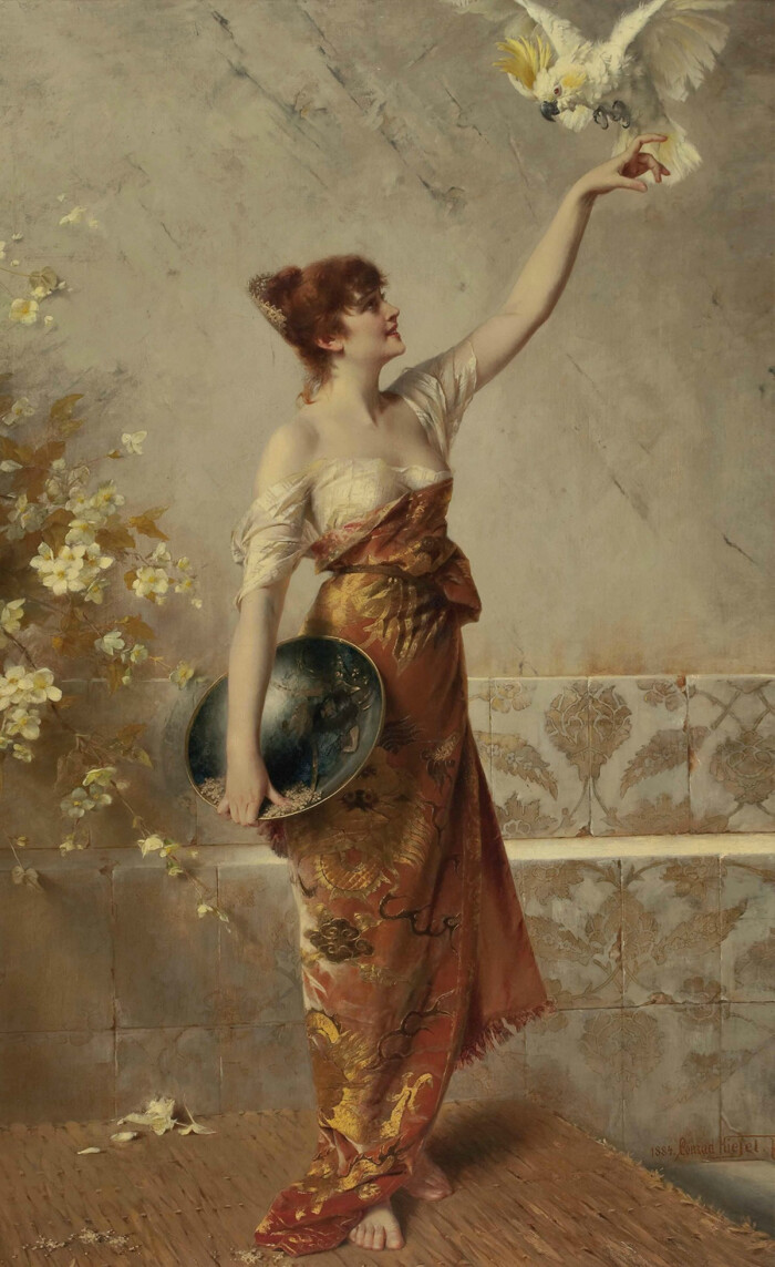 德国画家 康拉德·基泽尔 (conrad kiesel 1846-1921)