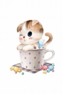 手绘萌猫手机壁纸