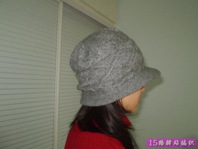 韩版女士毛线帽子的织法说明,编织款式图|棒针编织图解 - 15路驿站