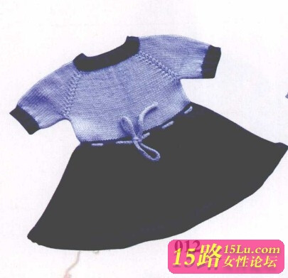1-2岁宝宝穿的毛线裙编织教程|棒针编织图解 -
