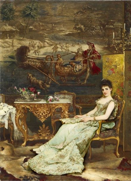 比利时画家jan frans verhas画中的chinoiserie