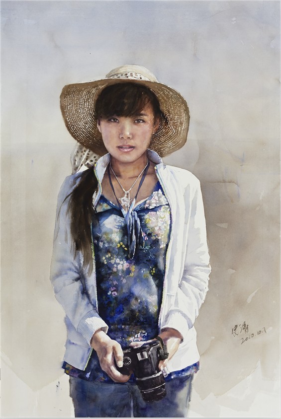 水彩人物,画的真心灵动