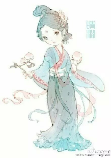 古风图片-汉服图片【古风图片】萌妹子,齐腰襦裙—美腻汉服哦