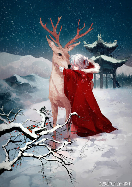 言和# 下雪了,一只小言和…o网页链接