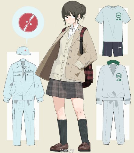 sai资源库# 日本各地高校女子高中生动漫制服集,超好看//// pix:クマ