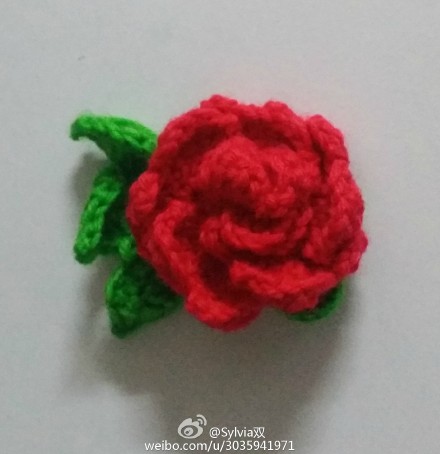 最近钩的一些小物 玫瑰 立体花朵 钩针钩花勾花手工 毛线 编织