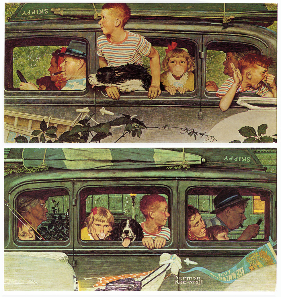 说到美国插画黄金时代的画家不得不提norman rockwell(1894-1978),他