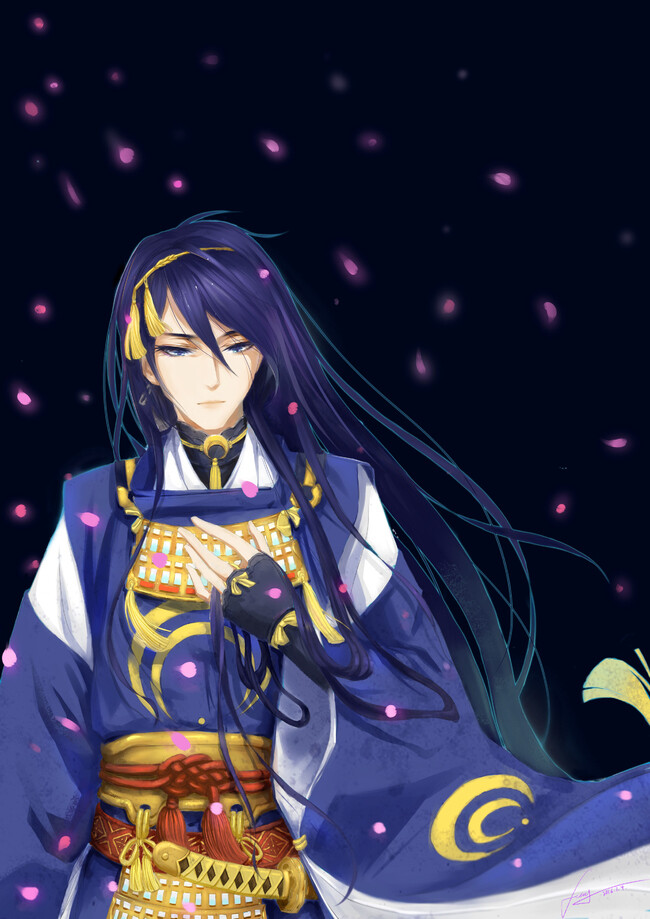 长发的三日月宗近   半次元-acg同人创作&