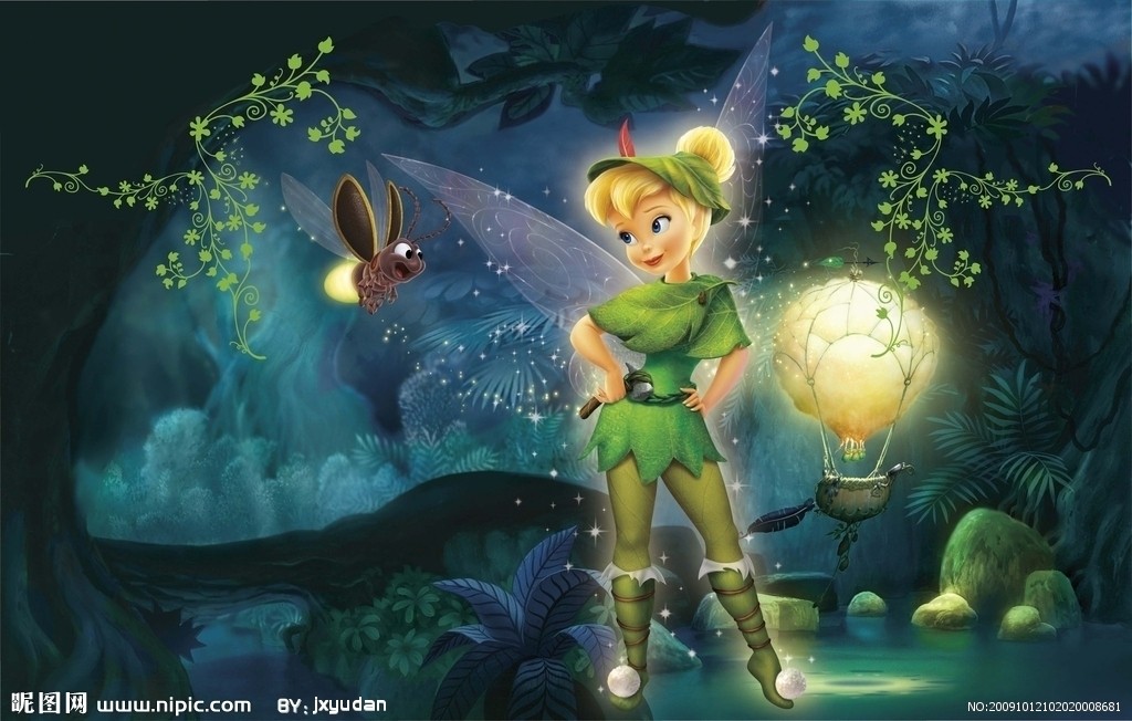 tinker bell 奇妙仙子精灵,迪士尼经典卡通人物