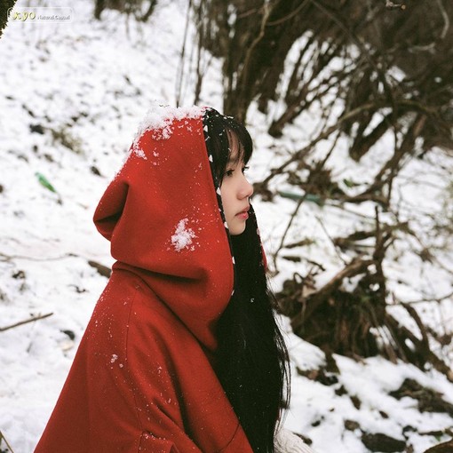 鬼味少女 雪.唯美.森系.意境.女头.摄影.