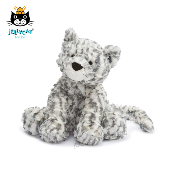 英国jellycat 波浪毛雪豹毛绒玩具