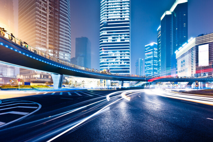 城市夜景,繁华都市,夜景,道路,公路,高楼大厦,摩天大楼,现代建筑