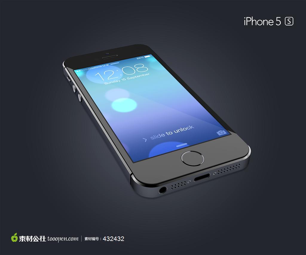 iphone5s手机效果图源文件