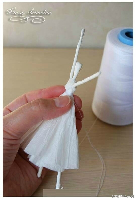 DIY手工制作面巾纸和铁丝就能做成超仙超仙…