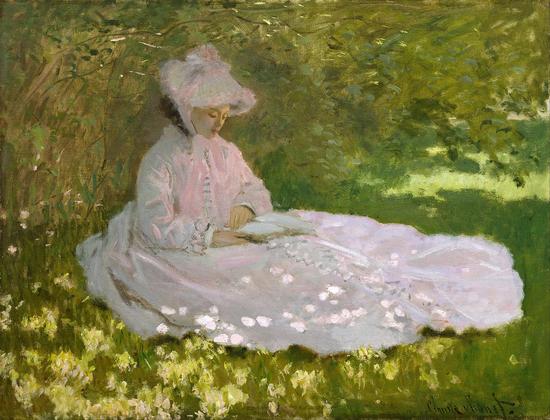 莫奈claude monet - springtime