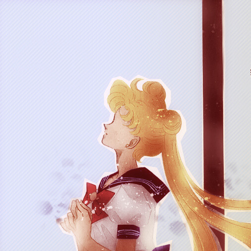 12#美少女战士情侣头像# 复古头像 两两相望…