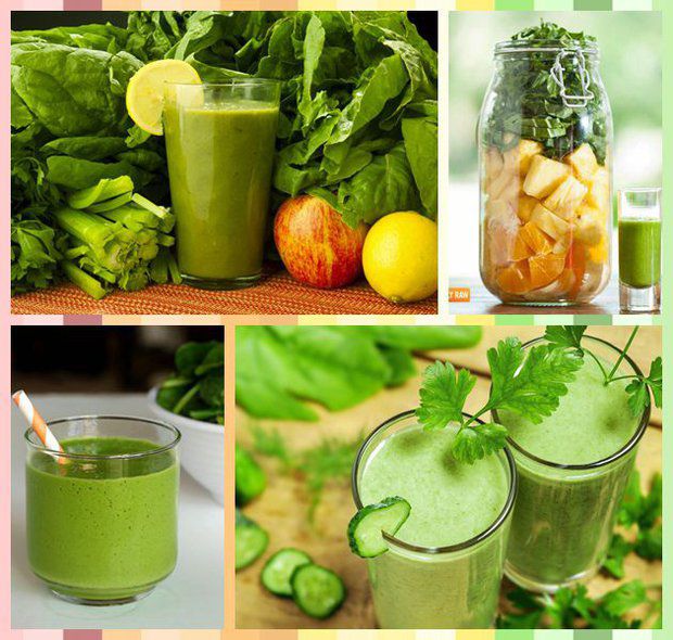 各种果蔬汁 various smoothies - 受很多green smoothie的启发,于是