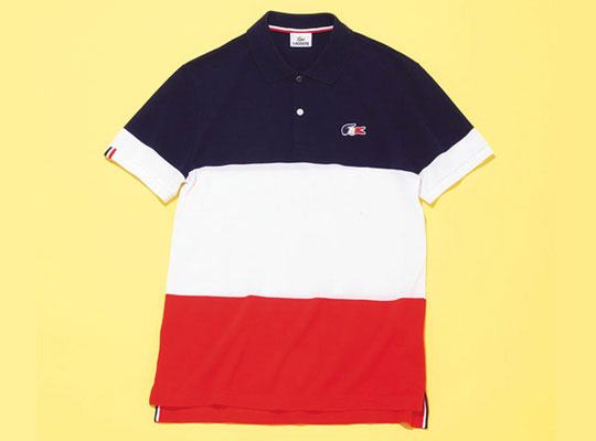 lacoste"tricolor polo shirt别注蓝白红,鲜少以国旗来作为设计灵感