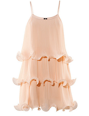 HM层层百褶吊带裙,很仙女的款式~-堆糖,美好生