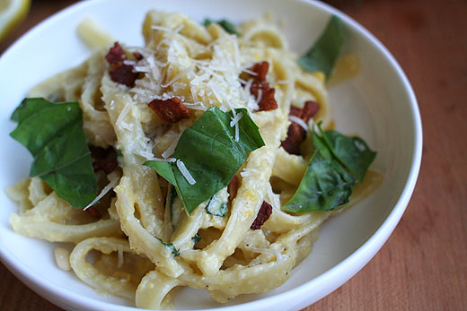 大家也可以学着做03 pasta with fresh corn pesto