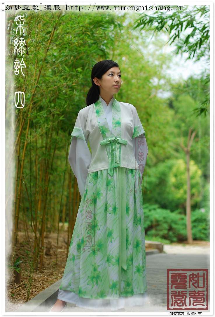 [如梦霓裳]汉服半臂~采绿吟~我的第一件汉服