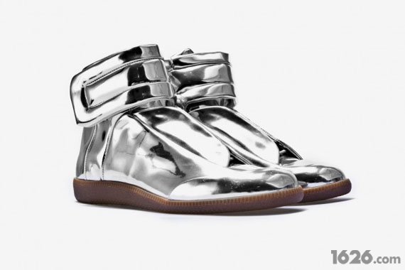 maison martin margiela sci-fi sneaker"metallic 银色金属鞋款