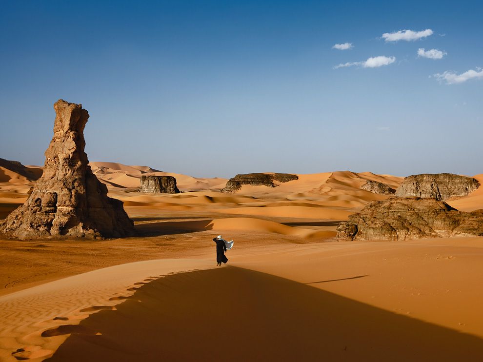 图阿雷格人,阿尔及利亚tuareg, algeria