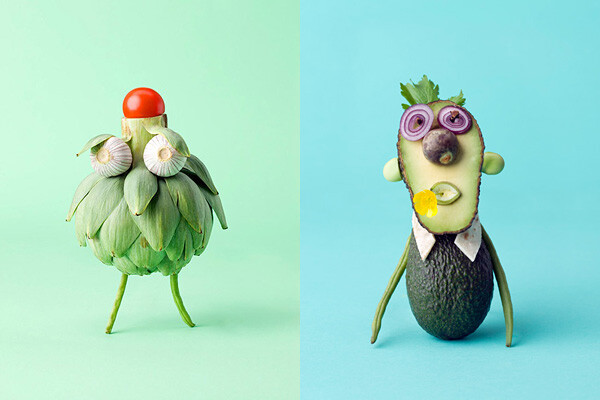 carl kleiner创意摄影作品:水果造型