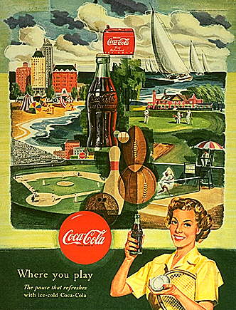 可口可乐广告海报