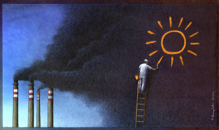 kuczyński绘制的20幅寓意深刻的插画,每张作品都充满讽刺性和想象力