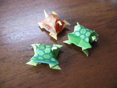 简单的手工折纸小乌龟教程,可以使用便签纸…